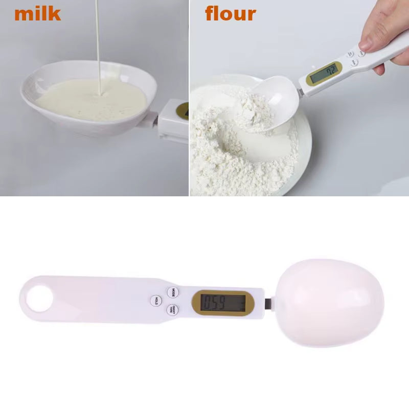 500G/0.1G LCD Display Digital Kitchen Measuring Spoon Electronic Digital Spoon Scale Mini Kitchen Scales Baking Supplies
