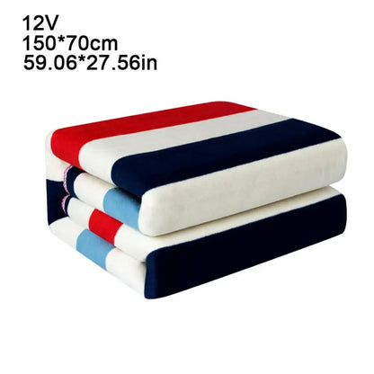 Car Heated Blanket 12V Winter Warm Smart Temperature Electric Heated Blankets Car Cigarette Lighter Plug Travel Heated Blanket