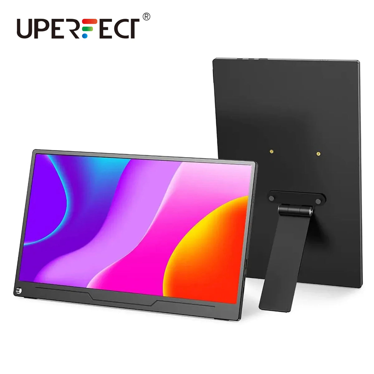 Portable Monitor VESA Stand with Hand Screw Desk Mount Freestanding Fits M3/M4*75MM Monitor with Swivel/Tilt/Rotation