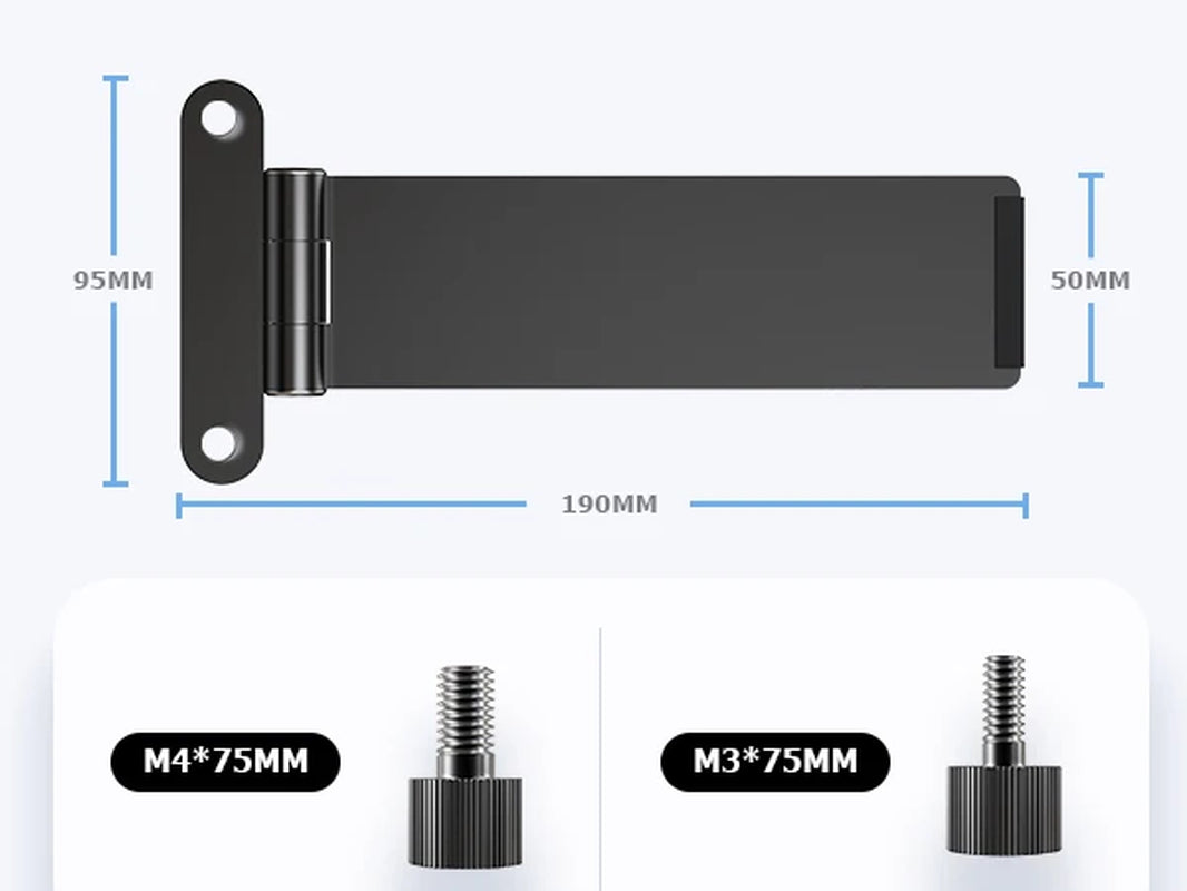 Portable Monitor VESA Stand with Hand Screw Desk Mount Freestanding Fits M3/M4*75MM Monitor with Swivel/Tilt/Rotation