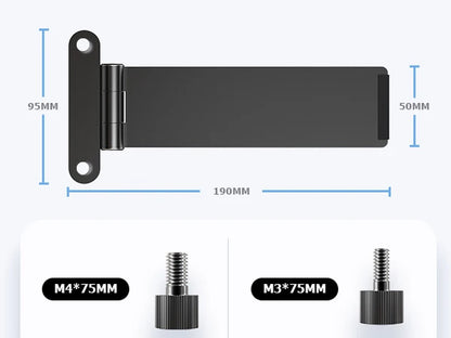 Portable Monitor VESA Stand with Hand Screw Desk Mount Freestanding Fits M3/M4*75MM Monitor with Swivel/Tilt/Rotation